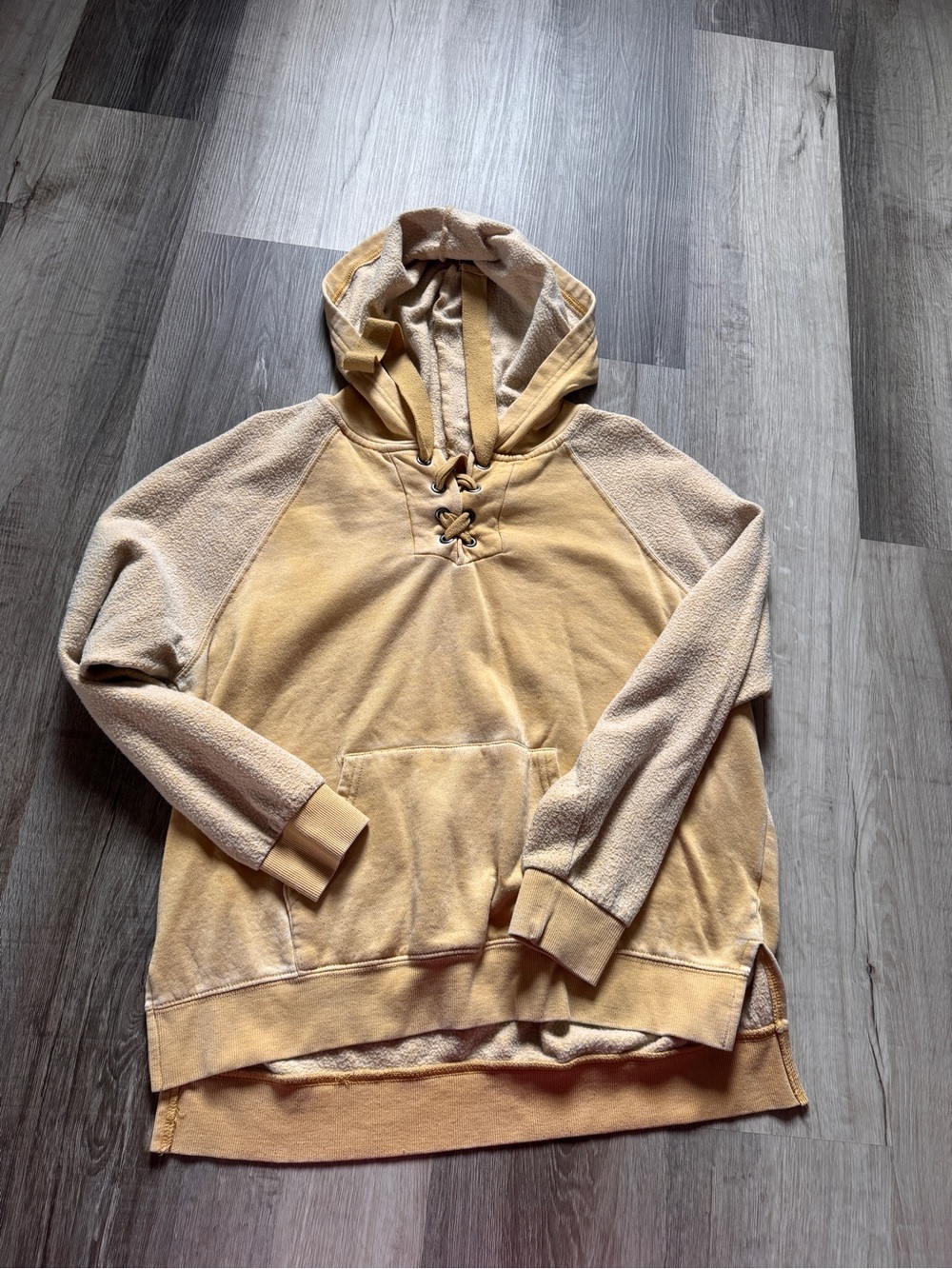 BKE Men's Hooded Pullover Sweater - Light Tan